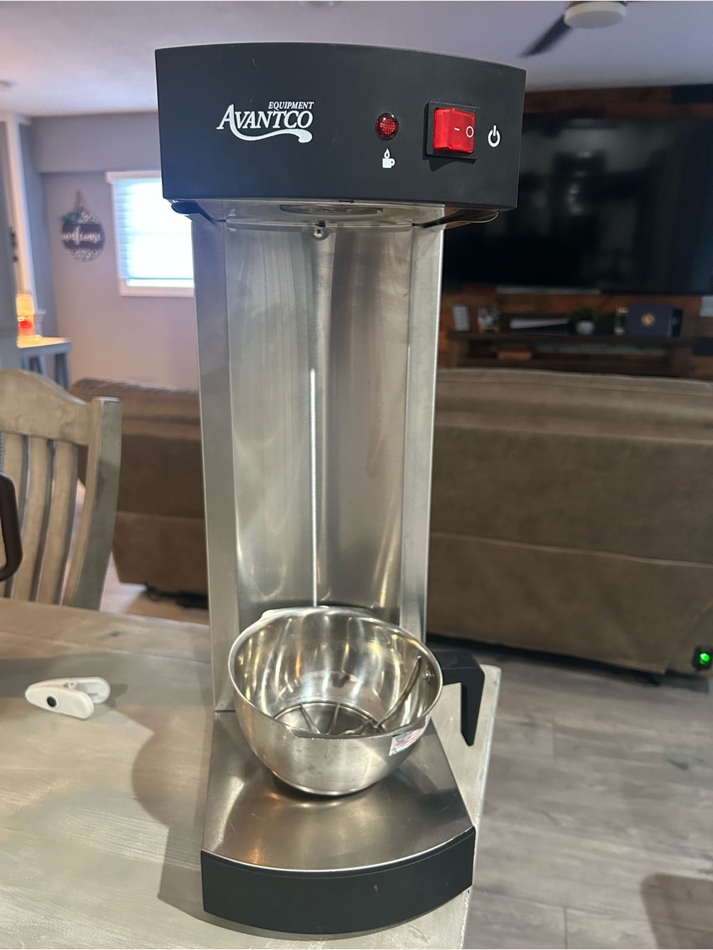 Avantco Stainless Steel Coffee Maker - Black and Silver